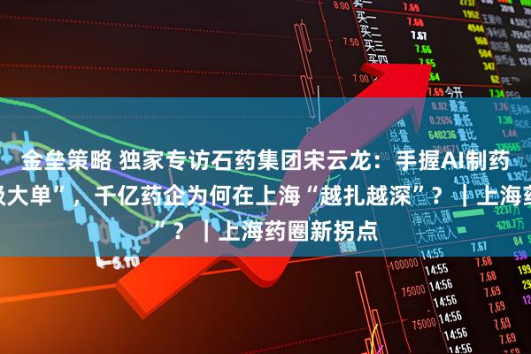 金垒策略 独家专访石药集团宋云龙：手握AI制药出海“超级大单”，千亿药企为何在上海“越扎越深”？｜上海药圈新拐点